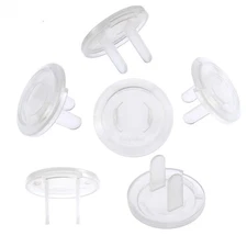 PandaEar Outlet Plug Covers 52 Pack Clear Child Proof Electrical Safety Caps