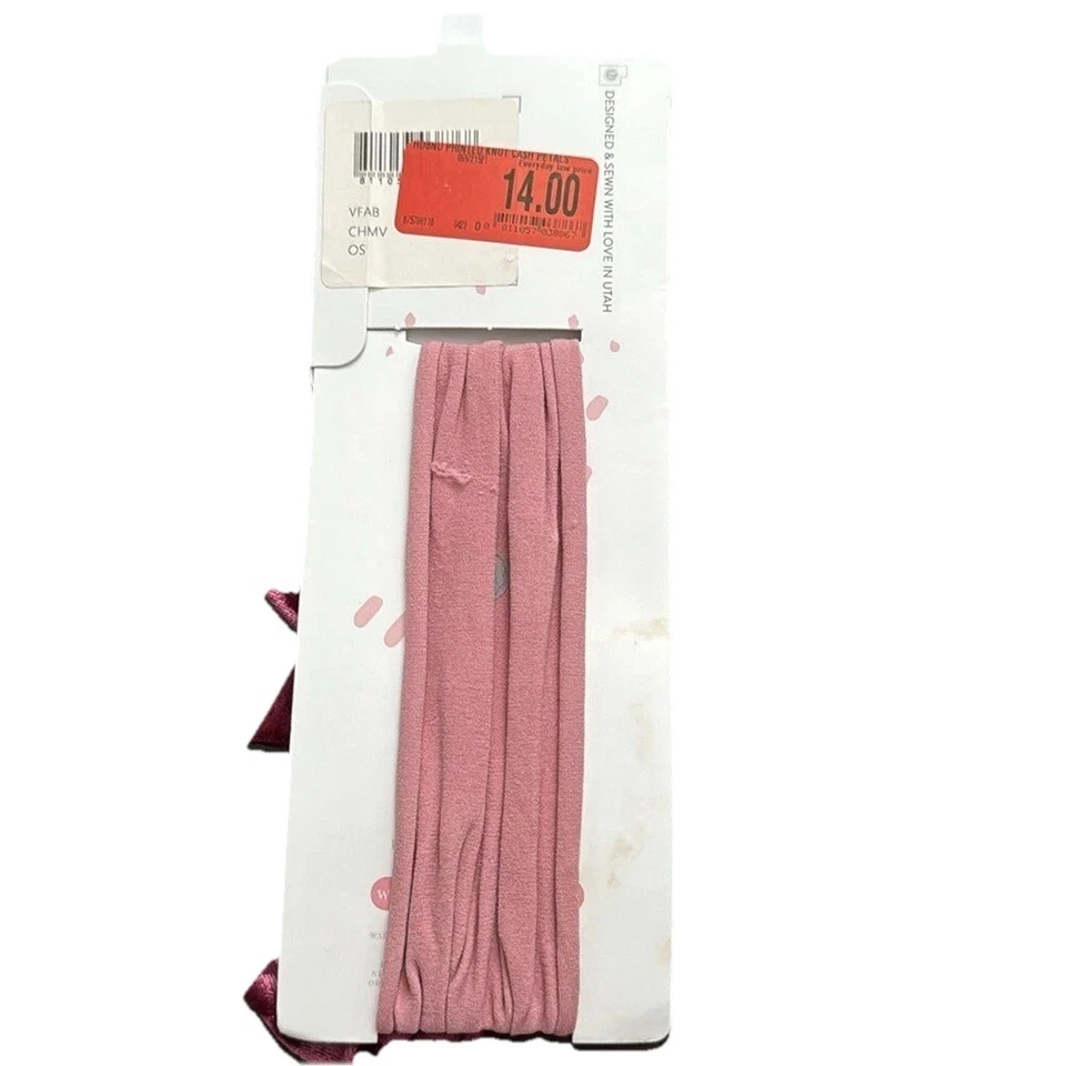 Diadema de nailon con lazo de terciopelo malva frambuesa Baby Bling nueva con etiquetas Foto 2 de 4