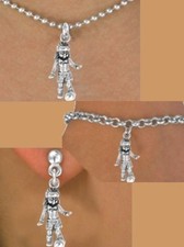 Jewelry Kids Children SOCCER GIRL Ball Sport Goal Necklace Bracelet Earring Stud