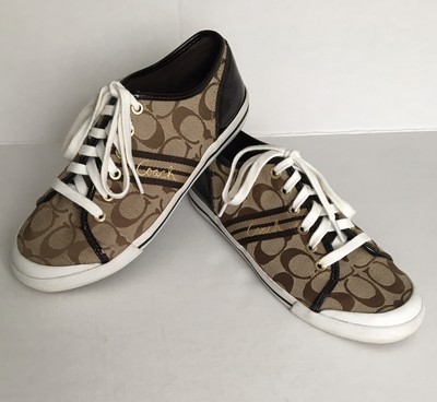 coach logo sneakers