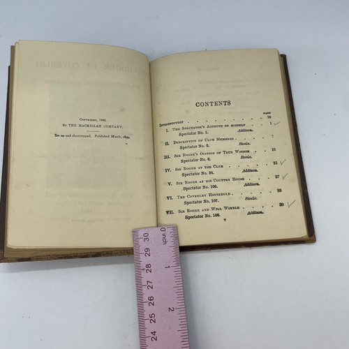 1923 Sir Roger de Coverley Essays from the Spectator. Addison & Steele. HB - Picture 9 of 12