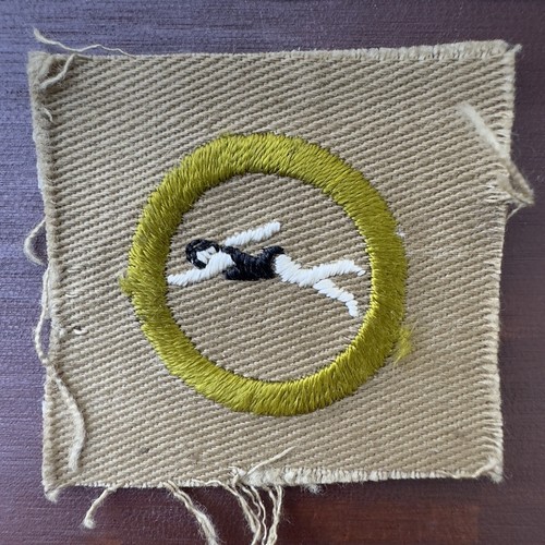 MINT ✨TYPE A SQUARE ✨ SWIMMING PATCH Boy Scouts 1931 Merit Badge CERTIFICATE BSA - Picture 3 of 9