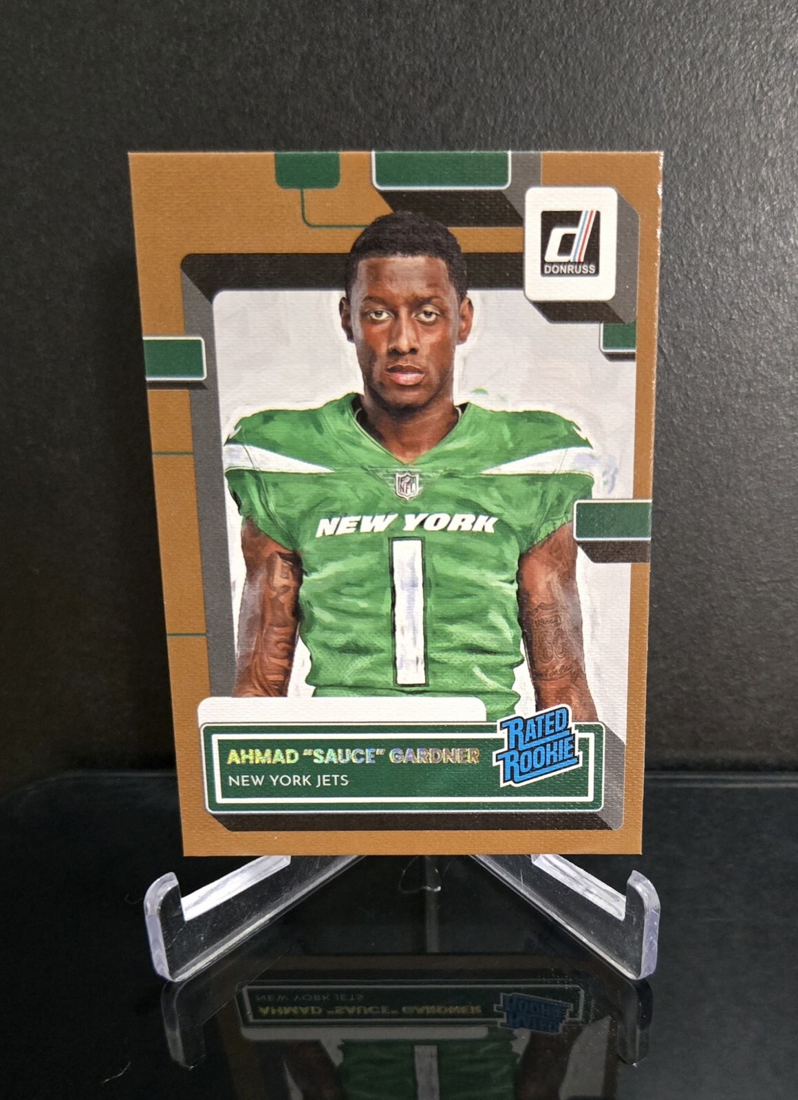 #'ed/100 🔥 AHMAD GARDNER RC 2022 Panini Donruss Rated Rookie Portrait Studio