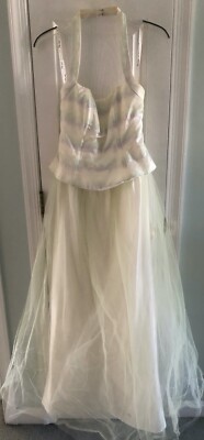 long formal halter spring dress size 9-10 smoke free home