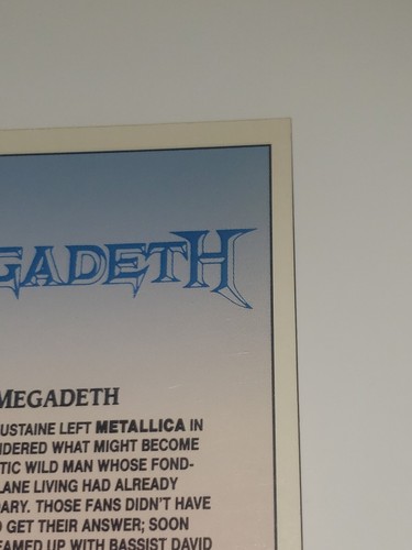 1991 Brockum RockCards #82 Megadeth Rock Hair Metal Band Trading Cards # - Picture 11 of 11