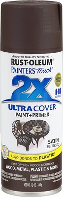 Rust-Oleum 249081 Painter's Touch 2X Ultra Cover 12 Oz Satin Espresso