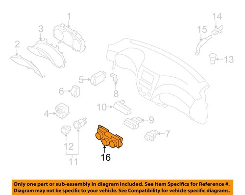 Temperature Control Automatic Control Limited Fits 11-13 FORESTER 2899984 - Picture 3 of 14
