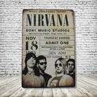 Nirvana Vintage Style Tin Metal Bar Sign Poster Man Cave Collectible New