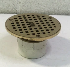 Zurn 5" Brass Floor Drain Top 2" Threaded Connection 63996-001