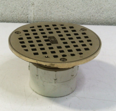 Zurn 5'' Brass Floor Drain Top 2'' Threaded Connection 63996-001