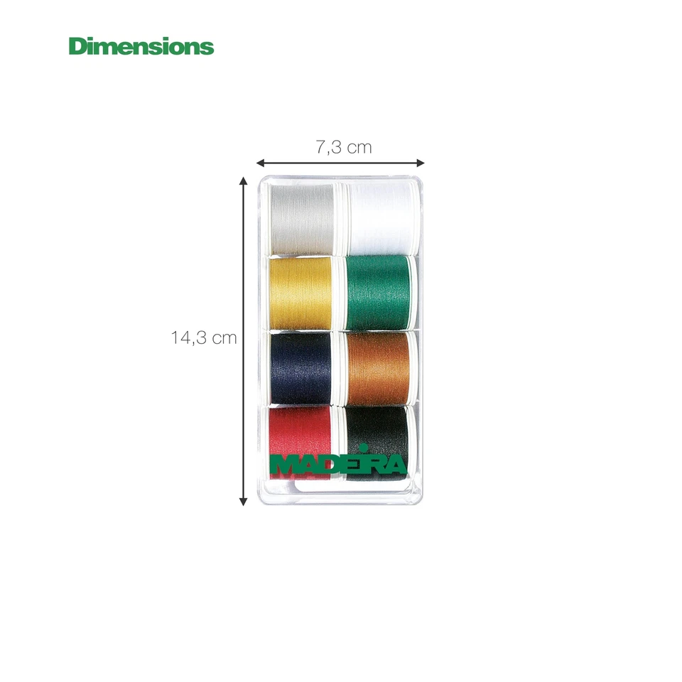 8017 Nähgarn-Box Areofil Allesnäher 8 Farben à 400 m Polyester Assorted One S... - Bild 3 von 3