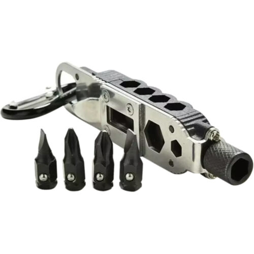 Mini Multifunktions-Schlüsselanhänger EDC Outdoor Portable Edelstahl BAZ DE - Bild 18 von 23