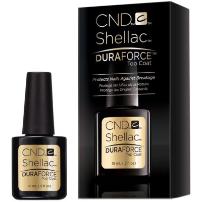 CND Shellac UV/LED Gel Polish Duraforce Top Coat 0.25oz / 7.3ml On Sale
