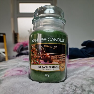 Große 623g Yankee Candle Green Tree Farm Festival Duft Weihnachten