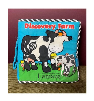 2003 VINTAGE LAMAZE DEVELOPMENTAL SOFT BOOK OF DOWN ON THE FARM LEARNING PLUSH