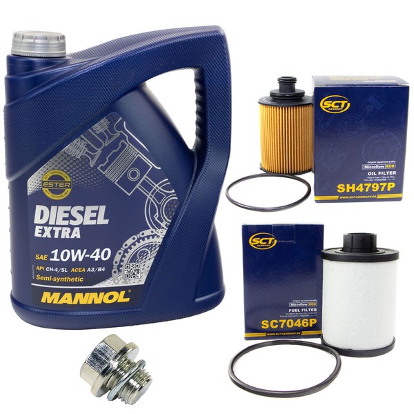 5L ÖL Set Inspektion Kraftstoff ÖLfilter ÖLschraube FüR Suzuki Wagon R+ 1.3 70PS-image