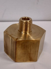 Brass Straight Adapter 1" BSPP Female x 1/4" NPT Male