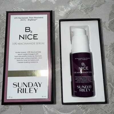 Sunday Riley B3 Nice 10% Niacinamide Serum - 1 fl oz Authentic New Beauty Strong