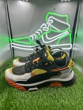 PUMA Wild Rider Size 7 59TH ST 384836-01  sneakers Orange White Black Shoes