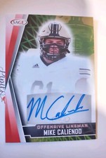 2022 Sage High Series Football Mike Caliendo Auto A-MC2 Red Autograph
