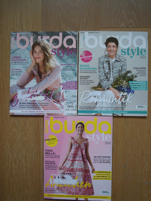 BURDA STYLE 2021 | 3 Hefte komplett + unbenutzt