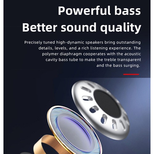 Wireless Bluetooth Earphone Stereo Sound In Ear Sports Neckband Headsets Call - Picture 5 of 12