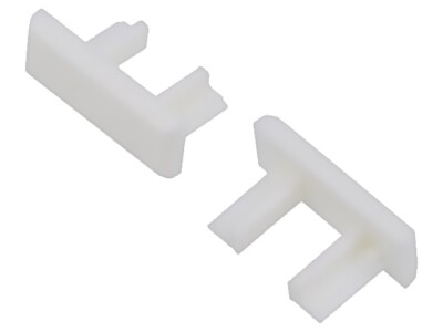 2X C24392C10 Blenden für LED Profile weiß MICRO-PLUS KLUŚ