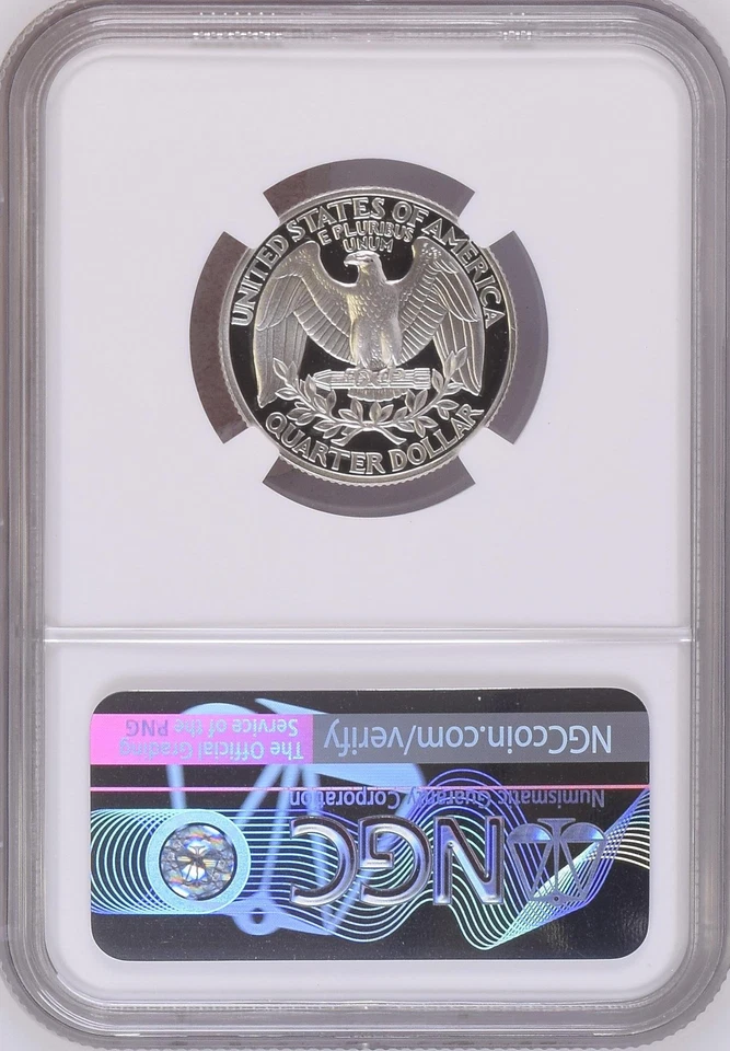 :1997-S S25C WASHINGTON QUARTER NGC SILVER PROOF PR 70 UCAM RARITY R3 TOP POP - Image 2 of 2
