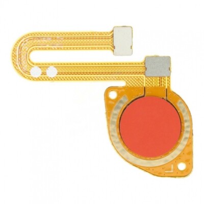 Home Button / Fingerabdruck Kompatibel Für Motorola Moto E7 Power Leser Flex Rot