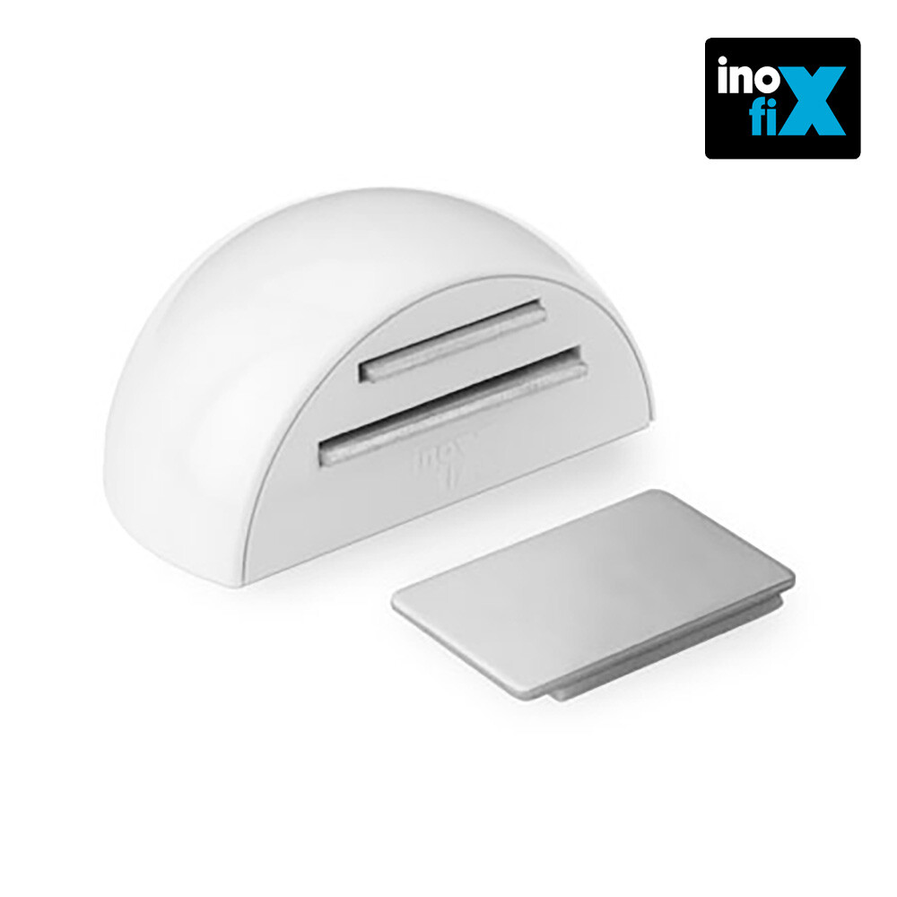 E3/66626 Fermo Adesivo Magnetico Bianco (Blister) Inofix