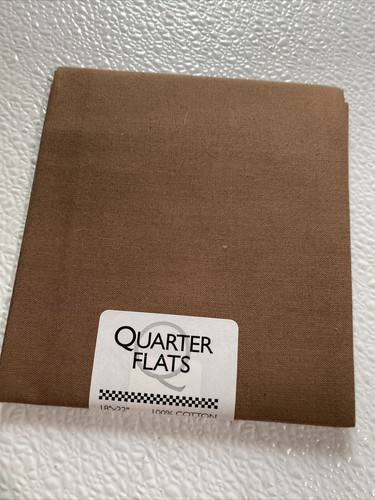 Fabric 100% Cotton QUARTER Brown Jo Ann - Picture 2 of 6