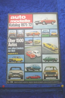 Die Auto Modelle 1971/72 Nr. 15 (B) Auto Katalog