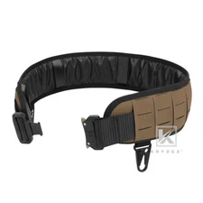 KRYDEX Laser Cut MOLLE Belt 3 in Battle Outer Belt w/ 1.75 in Inner Belt Coyote