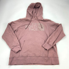 The North Face Women's Medium Pink Outdoors Graphic Pullover Hoodie Great Shape 