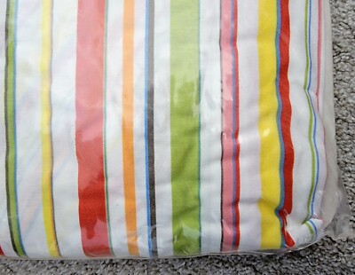 NOS - Vintage Lauren Ralph Lauren Multi Stripe Deep Fitted Sheet