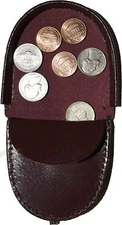 Unisex Leather change purses, Coin case, Vintage styled change purse new