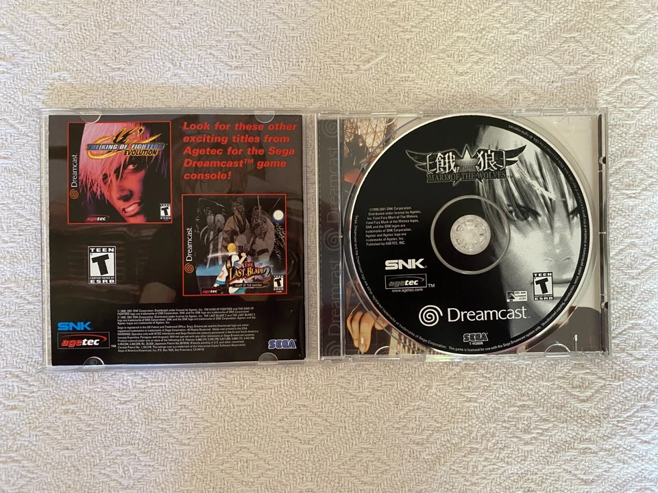 Fatal Fury Mark of the Wolves SEGA Dreamcast - NTSC-U/C USA VGC CIB - Tracked - Image 4 of 4
