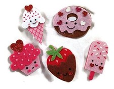 Valentine Layered 3d Felt Stickers