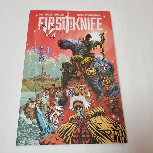 First Knife TPB Volume 1 Softcover Graphic Novel Comic Book Post Apocalypse 1-5 - Afbeelding 1 van 7