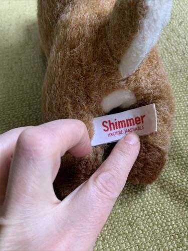 Vintage Schimmer Rentier Plüschtier Stofftier Russ Bell lange Wimpern 60er Jahre - Bild 7 von 12