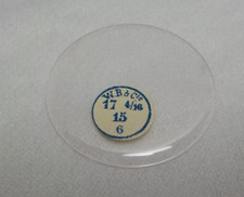 GLASS POCKET WATCH CRYSTAL HUNTER CASE SIZE 17 4/16 H 6 REPLACEMENT PART 253