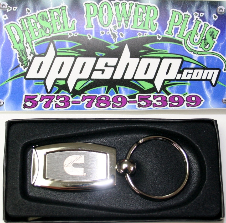 cummins chrome keychain truck key chain fob pickup holder cummings