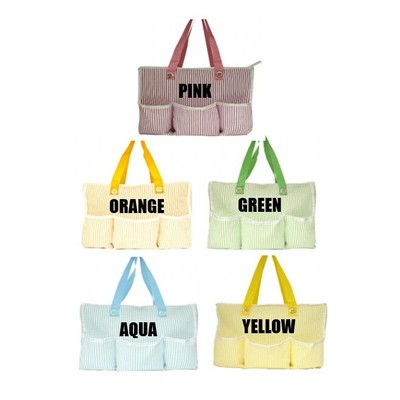 seersucker diaper bag