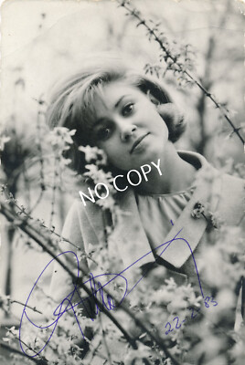 100% original autograph card autographed Gitte E1.23