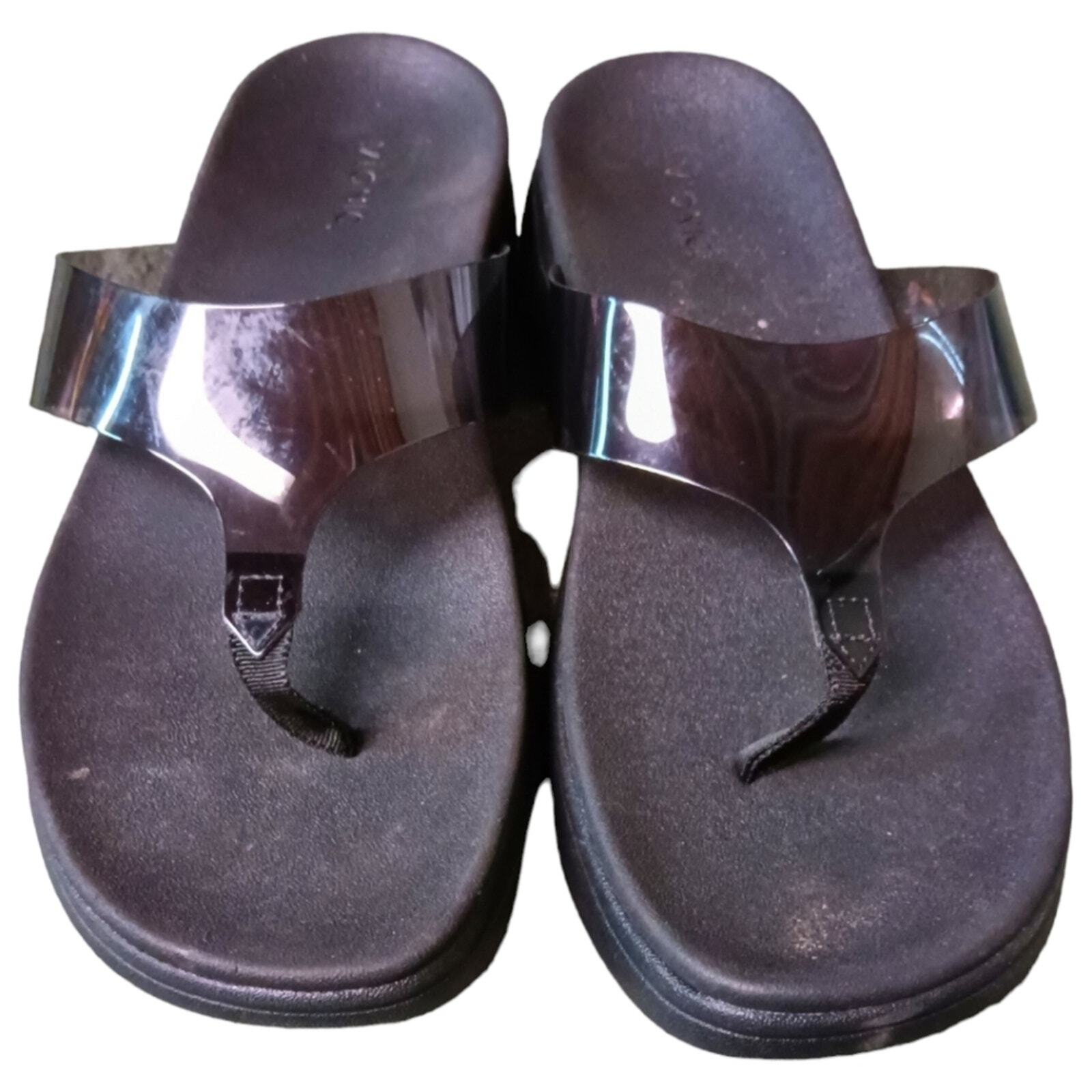 Vionic Luminous Womens Thong Post Wedge Sandal Comfort Support