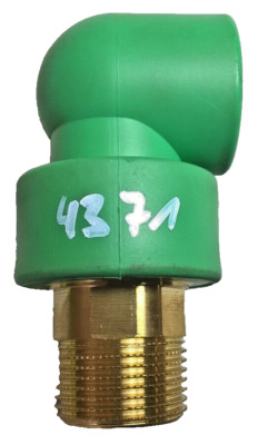 Aquatherm green pipe Fitting PP 32 mm Übergangswinkel Winkel 1'' AG 90°