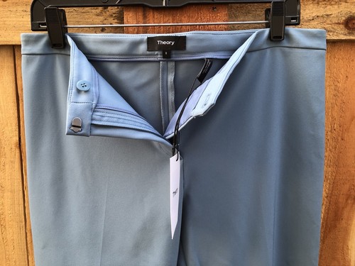 Theory Classic Skinny Pants Trouser Sz 8 Color Blue Heron Pants NWT - Picture 4 of 8
