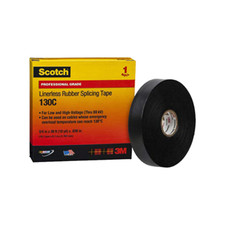 3M Scotch 130C Linerless Rubber Splicing Tape 3/4  x 30  Ft Low Hi-Voltage 69 KV