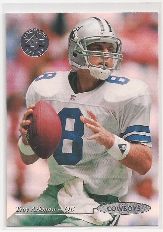 1995 SP Championship Football Card #88 Troy Aikman