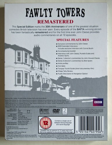 FAWLTY TOWERS / THE COMPLETE COLLECTION REMASTERED + NEW EXTRAS / 3 DISC SET R2 - 第 2/4 張圖片